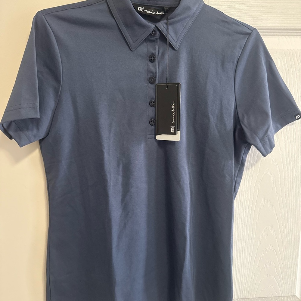 Travis Mathew Blue Short Sleeve Tee